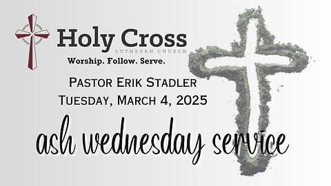 3/4/2025 | Ash “Wednesday” Service