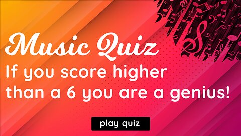 Unbeatable Music Quiz