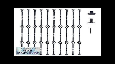 VEVOR Staircase Metal Balusters 44'' x 1/2" Galvanized Steel Decorative Banister Spindles Review