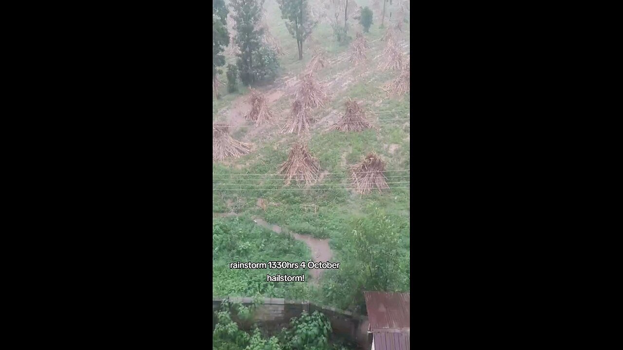 rainstorm 1330hrs hrs 4th October hailstorm
