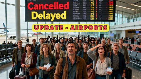 UPDATE Travel misery at airports