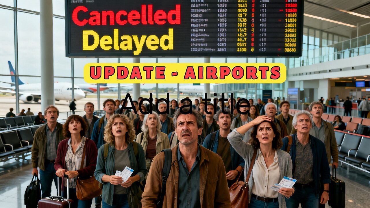 UPDATE Travel misery at airports