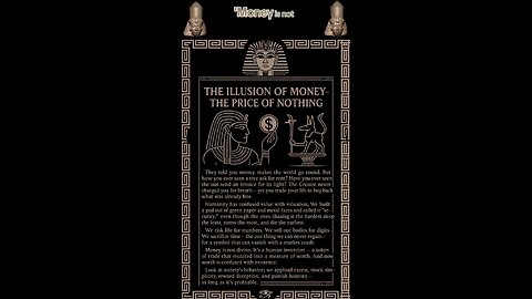 the illusion of money 🏦🐍🦖👽👹👺