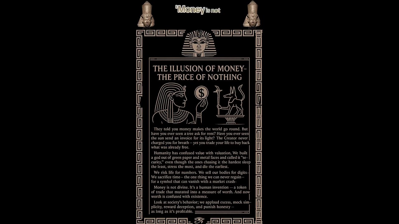 the illusion of money 🏦🐍🦖👽👹👺