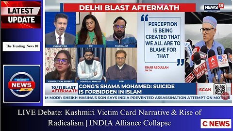 LIVE Debate: Kashmiri Victim Card Narrative & Rise of Radicalism | INDIA Alliance Collapse