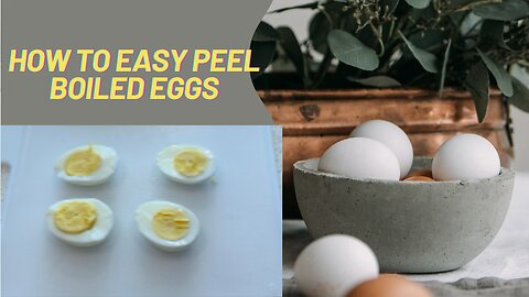 How to peel hard boil eggs, quick and easy