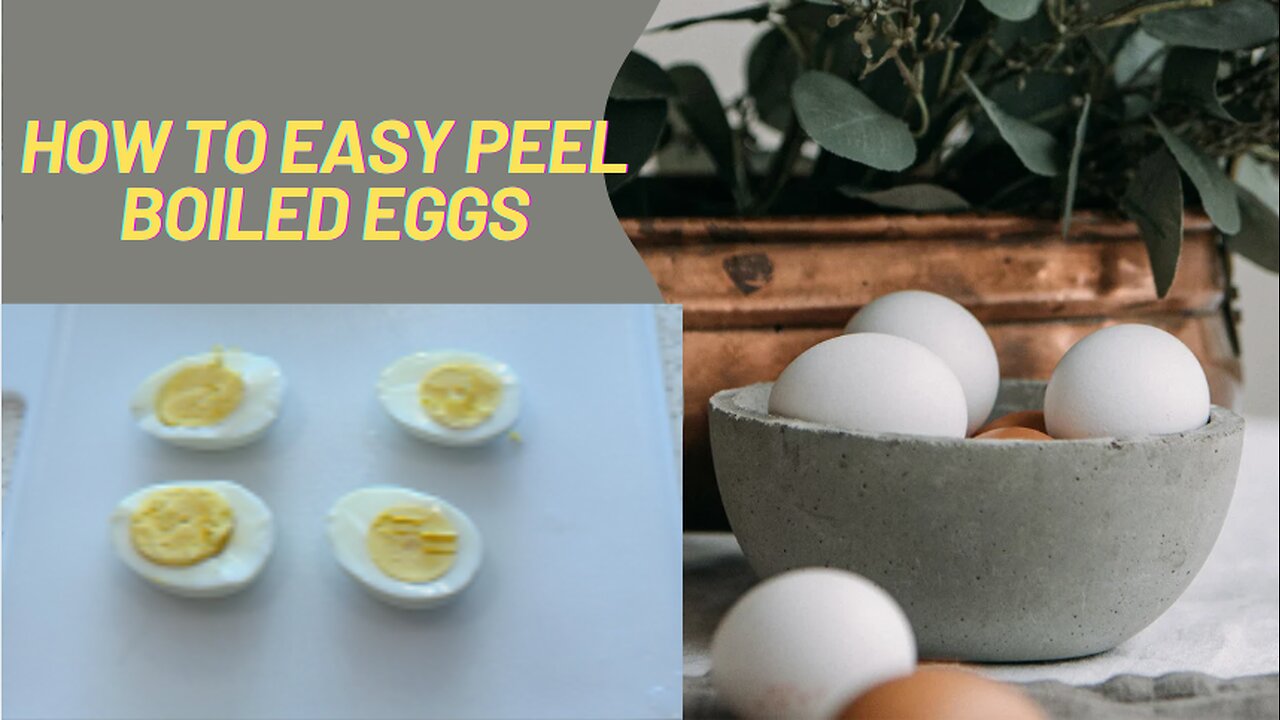 How to peel hard boil eggs, quick and easy