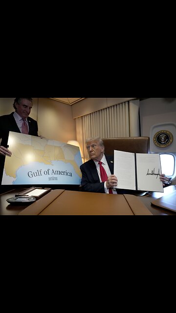 President Trump 'Gulf of America is official'