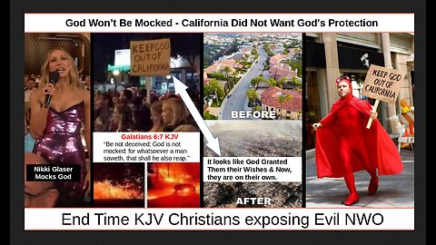 God Won’t Be Mocked - California Did Not Want God's Protection