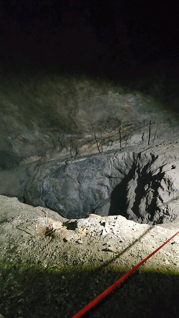 INSIDE THE BLUE GROUSE MINE, VANCOUVER ISLAND