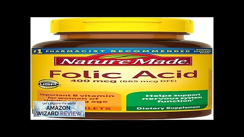 Nature Made Folic Acid 400 mcg (665 mcg DFE) Dietary Supplement Review