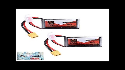 2Pcs ZOP Power 11.1V 1500mAh 40C 3S Lipo Battery XT60 Plug Review