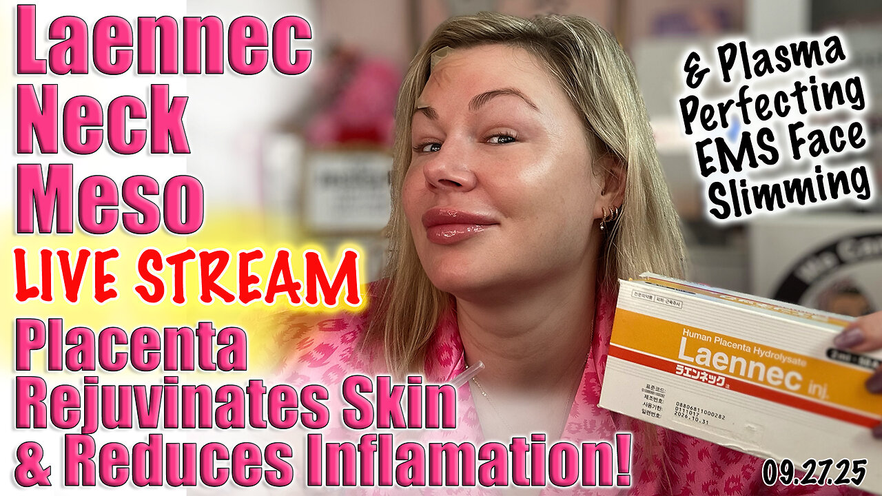 Live Laennec Neck Meso to Rejuvinate Skin & Reduce Inflamation! AceCosm and code Jessica10 Saves