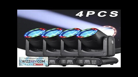 4PCS LED 120W Beam Spot With Strip RGB Moving Head Control Review