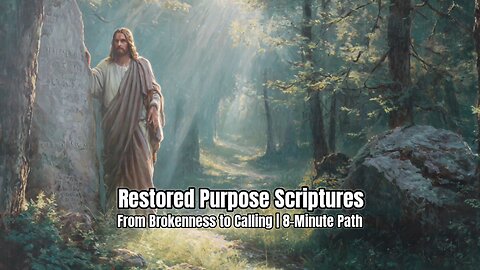 Restored Purpose Scriptures - From Brokenness to Calling | 8-Minute Path #dailybibleinspiration #god