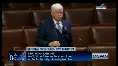 John Larson Freezes On House Floor, Suffers "Adverse Rection to Medication”