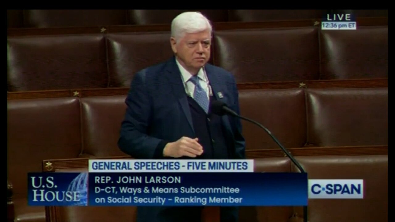 John Larson Freezes On House Floor, Suffers "Adverse Rection to Medication”