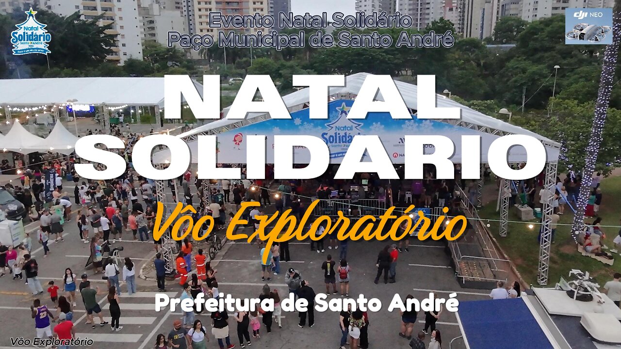 Natal Solidário em Santo André visto de cima