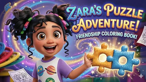 Just Released! Zara's Friendship Puzzle Coloring Book | Kids Love It