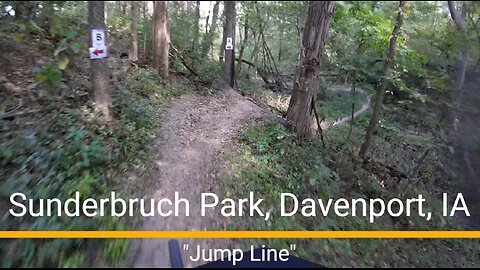 Sunderbruch Park MTB trail - "Jump Line" pre-ride