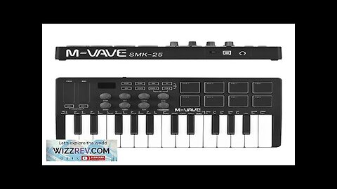 M-VAVE 25-Key MIDI Controller Keyboard Mini Portable USB Music Arranger Keyboard 8 Review