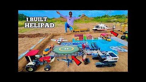 I Build Airport & Helipad With RC Mega Trucks - Chatpat toy TV