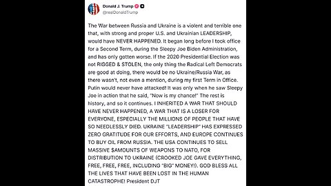 Präsident Trump kündigt an,