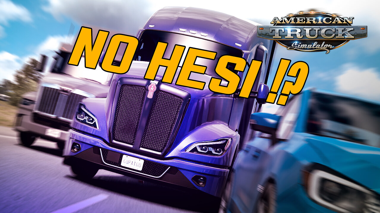 No Hesi in traffic in a Kenworth?! - American Truck Sim