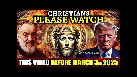 March 3, 2025 – A Major Warning for Christians!"