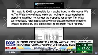 Fox News: State Workers Revolt About Walz Minnesota Corruption Fraud Scandal