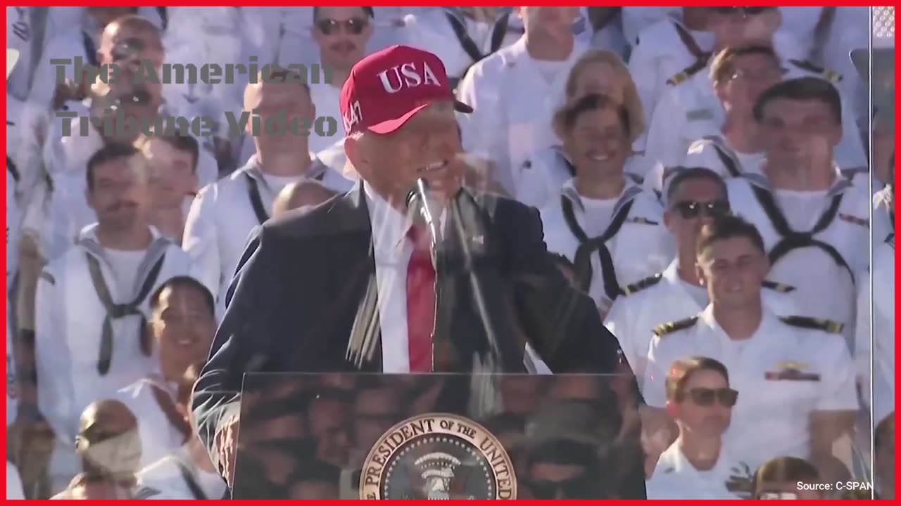 Trump Delivers Epic Speech Opening Aboard Carrier Amid Flyover And Chants Of “USA!”