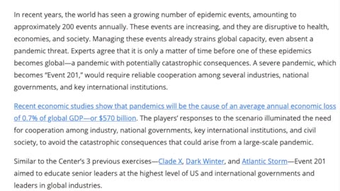 ETP | Event 201 – The Simulation That Became Reality