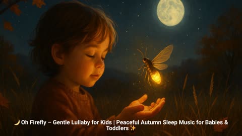 🌙 Oh Firefly – Gentle Lullaby for Kids | Peaceful Autumn Sleep Music for Babies & Toddlers ✨