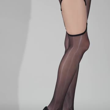 You MUST see this! | Feminine Jet Black Pantyhose Lively Close-up Highlights - Daily Beauty EP 307