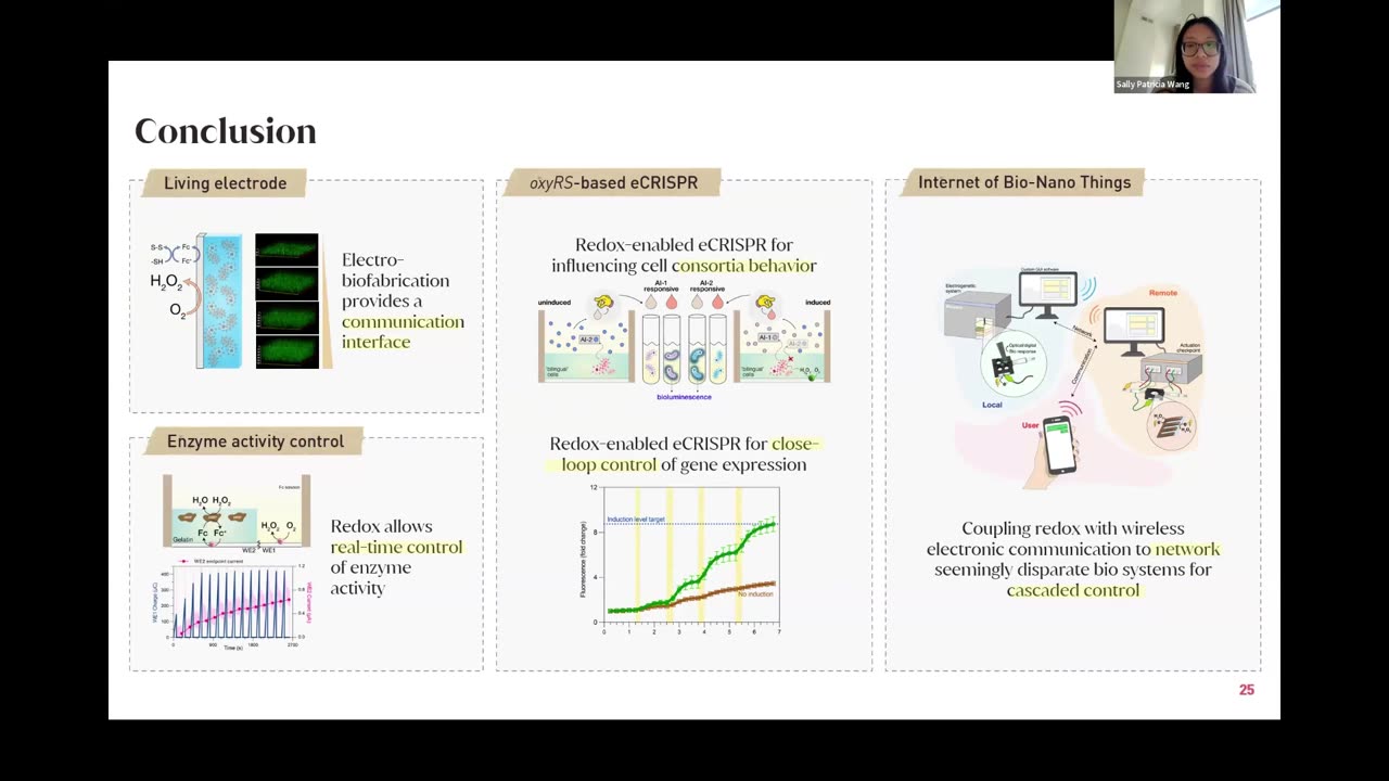 Sally Wang PhD and postdoc work at the University of Marylan: Creating an "Internet of Life" Through Electrogenetics