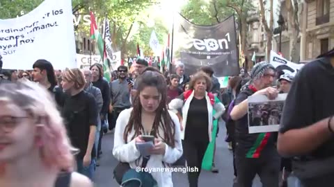 Argentines march for Palestine to mark two years since Oct. 7
