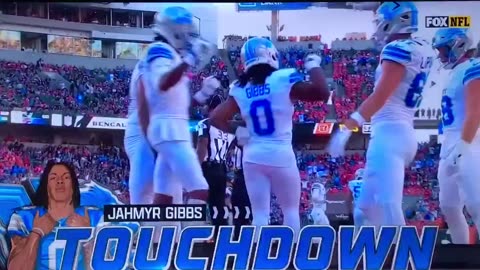 Lions WR #0 Jahmyr Gibbs TD 🏈20yds