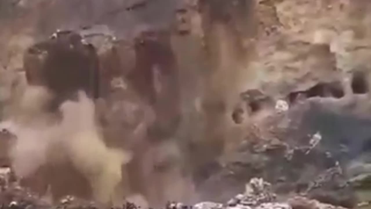Carnage following the collapse of an illegal copper mine in Africa