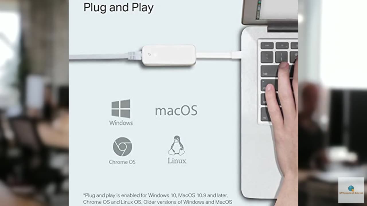 TP-Link USB C to Ethernet Adapter (UE300C), Portable 1Gbps RJ45 to USB-C 3.0 Net