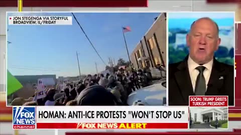 Homan fires back DEFIANT response to radical left-wing agitators 