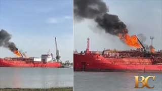 Russian drone strikes Turkish oil tanker in Ukraine’s Odesa