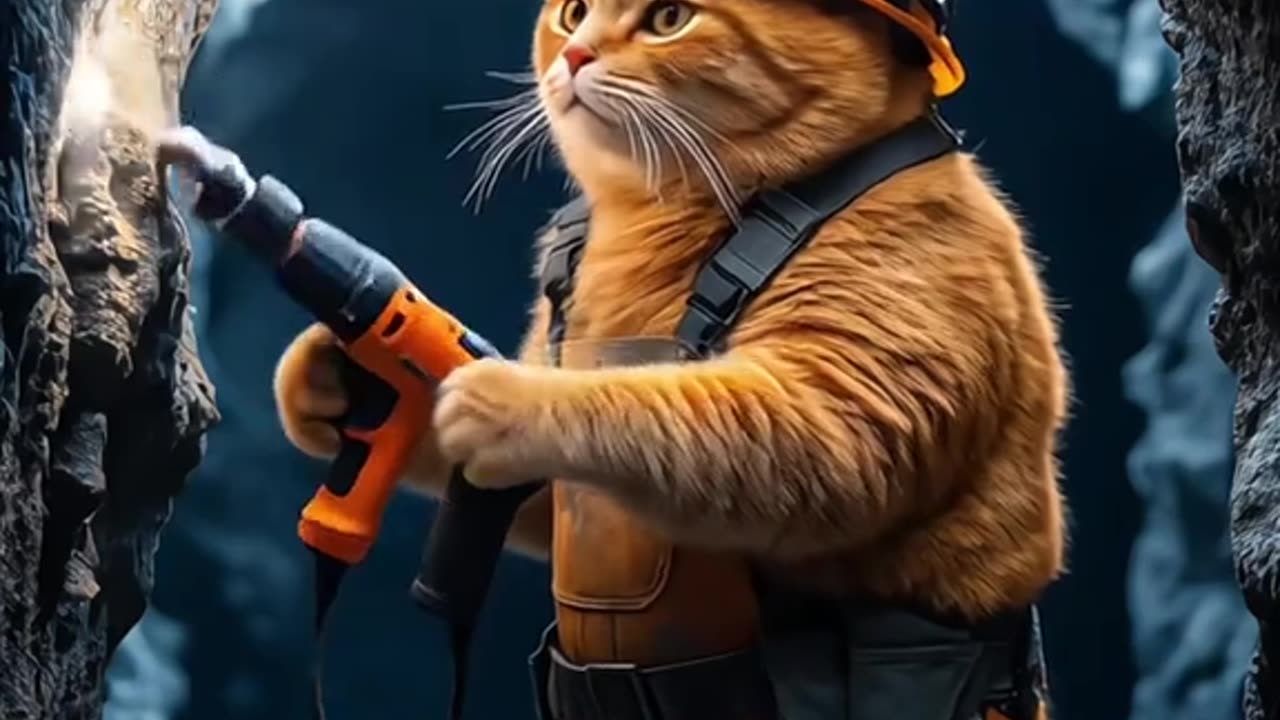 Catlovers catcooking aivideo aigenrator ,aiart ,catlover fyp funnycat funnyvideo viralvideo