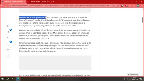 Greenpeace acusa JBS de comprar gado criado ilegalmente em terras indígenas