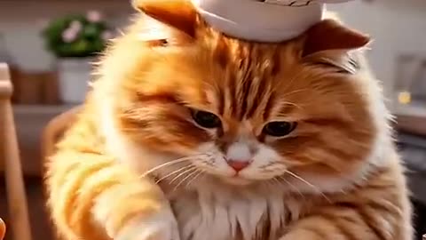 Cat and cow funny video,Ai animation petsvideo