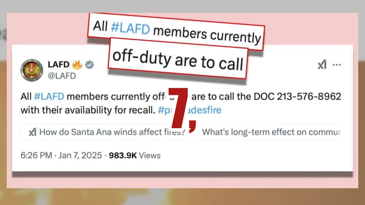 Fact Check: LA Fire Department Did NOT Ask Public For Help In Fighting Wildfires On January 7, 2025