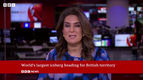 World's largest iceberg heading for British territory | BBC News