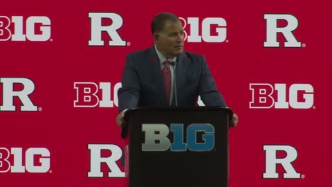 Rutgers' Greg Schiano Address the Media @ Day 1 of Big Ten Football Media Day