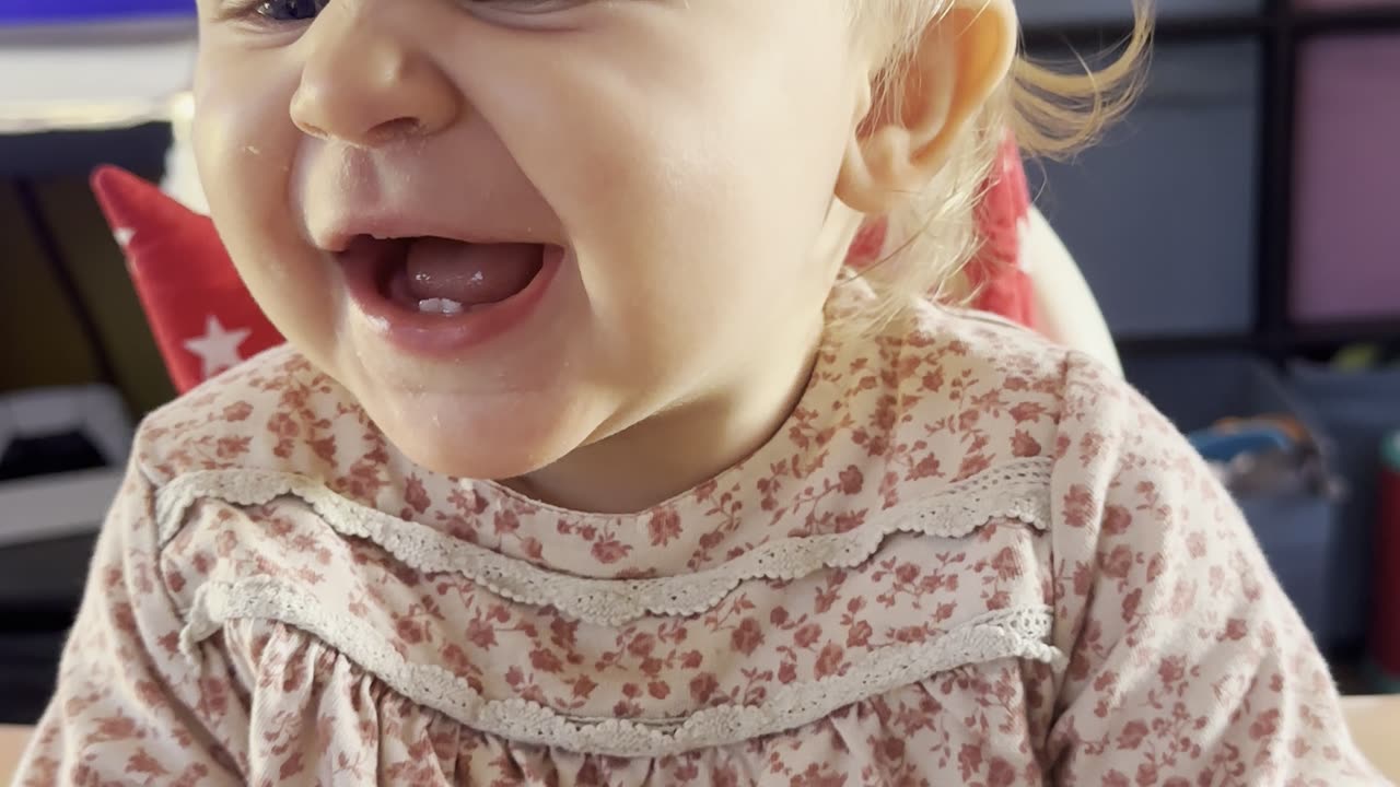 Cute Baby Eating a Cracker 😋🧸 (Snack Time!)