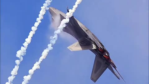 Fighter jet amazing pressure