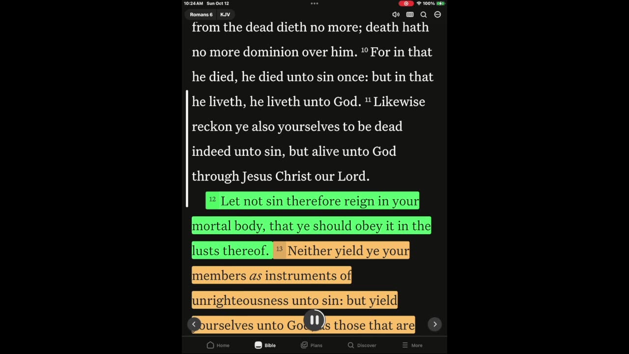 WHOLE book of Romans auto read bible